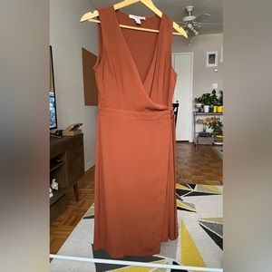 Forever 21 pleated wrap dress